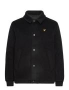 Lyle & Scott Wadded Wool Coach Jacket Svart