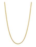 Men's Squared Gold Chain Halsband Smycken Gold Nialaya