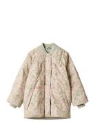 Summer Puffer Jacket Lola Fodrad Jacka Multi/patterned Wheat