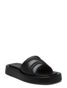 Avellino Black Nappa Platta Sandaler Black ATP Atelier