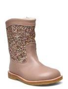 Boots - Flat - With Zipper Vinterstövlar Pull On Beige ANGULUS