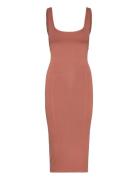 Calvin Klein Sensual Knitted Bodycon Dress Brun