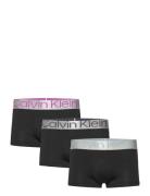 Low Rise Trunk 3Pk Boxerkalsonger Black Calvin Klein