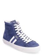 Court Vulc Mid Suede Sneaker Höga Sneakers Blue Polo Ralph Lauren