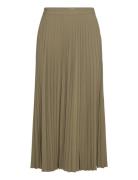 Mango Pleated Long Skirt Grön