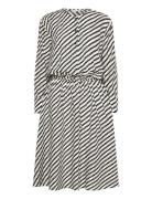 Tommy Hilfiger Zigzag Waisted Midi Dress Svart