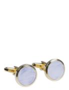 Mother Of Pearl Cuff Links Manschettknappar Gold Portia 1924