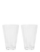 OYOY Living Design Yuka Groove Glass - Pack Of 2 Nude