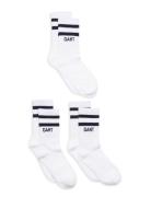 Sport Socks 3-Pack Sockor Strumpor White GANT
