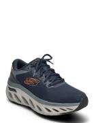 Mens Arch Fit Glide-Step Låga Sneakers Navy Skechers