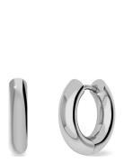 Chunky Hoops Steel Accessories Jewellery Earrings Hoops Silver Edblad