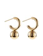 Liz Hoop, Steel Accessories Jewellery Earrings Hoops Gold By Jolima