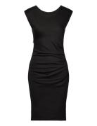 Kaindia Round-Neck Dress Kort Klänning Black Kaffe