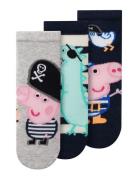 Nmmfinni Peppapig 3P Sock Cplg Sockor Strumpor Multi/patterned Name It