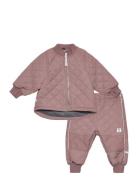 Duvet Set W. Fleece Outerwear Thermo Outerwear Thermo Sets Pink Mikk-l...