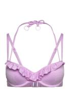 Seia Pd Swimwear Bikinis Bikini Tops Wired Bikinitops Purple Hunkemöll...