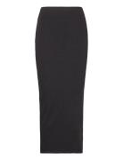 Midi Skirt Knälång Kjol Black Gina Tricot