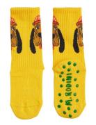 Bloodhound 1-Pack Antislip Socks Strumpor Non-slip Yellow Mini Rodini