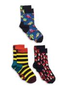 Kids 3-Pack Boozt Gift Set Sockor Strumpor Multi/patterned Happy Socks