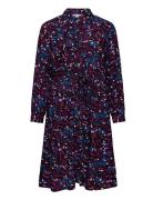 ONLY Carmakoma Caramabel Life L/S Blk Dress Aop Svart