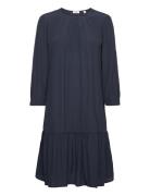 Dresses Light Woven Knälång Klänning Navy Esprit Casual