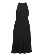 Lauren Ralph Lauren Double-Faced Crepe Sleeveless Dress Svart