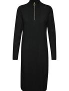 Crdela Knit Dress - Mollie Fit Dresses Knitted Dresses Black Cream