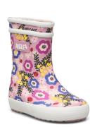 Ai Baby Flac Play2 Flower Po Gummistövlar Pink Aigle