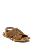 Sandals - Flat - Open Toe - Op Platta Sandaler Brown ANGULUS