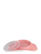 Twistshake Twistshake Click-Mat Mini + Plate Pastel Pink Rosa