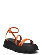 Clover Shoes Summer Shoes Platform Sandals Orange Pavement