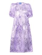 Mikacras Dress Knälång Klänning Purple Cras