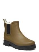 Rain Boots - Low With Elastic Regnstövlar Skor Green ANGULUS