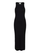 Drewgz Sl Long Dress Noos Knälång Klänning Black Gestuz