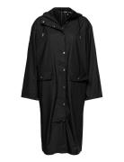 Stala Long Jacket 7357 Outerwear Rainwear Rain Coats Black Samsøe Sams...