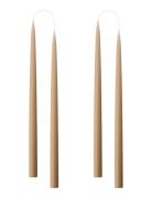 Kunstindustrien Hand Dipped Candles, 4 Pack Brun