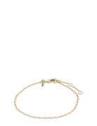 Parisa Recycled Flat Link Chain Bracelet Gold-Plated Accessories Jewel...
