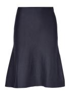 Henrietta Skirt Knälång Kjol Navy Soft Rebels