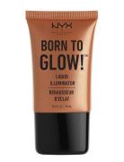 Born To Glow Liquid Illuminator Highlighter Contour Smink Gold NYX Pro...