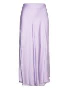 Skirts Light Woven Knälång Kjol Purple Esprit Casual