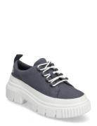 Greyfield Lace Up Shoe Dark Blue Canvas Låga Sneakers Blue Timberland