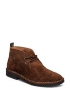 Talan Suede Chukka Boot Desert Boots Snörskor Brown Polo Ralph Lauren