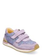 Shoes - Flat - With Velcro Låga Sneakers Purple ANGULUS