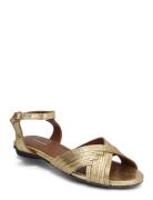 Niabi 10 Platta Sandaler Gold Anonymous Copenhagen