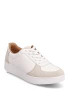 FitFlop Rally Leather/Suede Panel Sneakers Vit