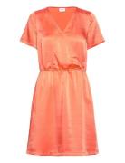 Dinnesz Ss Dress Kort Klänning Orange Saint Tropez