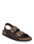 Scholl Sl Gaston Leather Dk Brown Brun