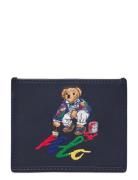 Polo Bear Leather Card Case Accessories Wallets Cardholder Navy Polo R...