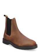 Selected Homme Slhtim Suede Chelsea Boot Brun