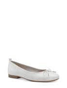 Woms Ballerina Ballerinaskor Ballerinas White Tamaris